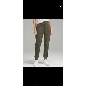 Lululemon Dance Studio full length mid-rise jogger army green, size 12